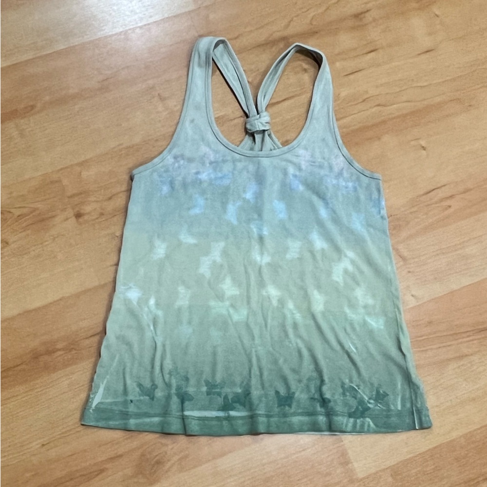Vintage XCVI butterfly semi sheer racer back tank.  Very good condition.